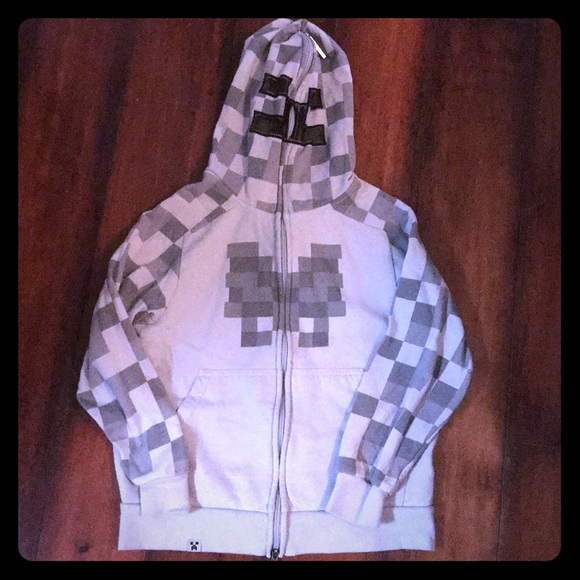 minecraft zip hoodie